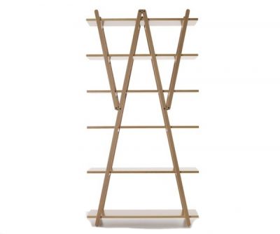 Nuvola Rossa Bücherregal von Cassina, Holzregal mit einzigartigem Design für Wohnzimmer und Büro.